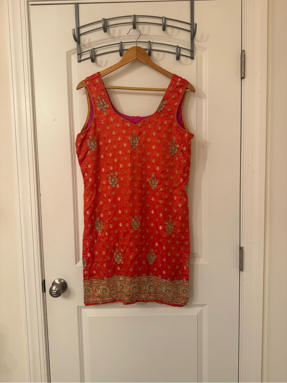 Pink/orange Punjabi Suit